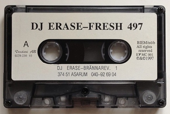 DJ Erase - Fresh 497 (Genomskinlig grå kassett)